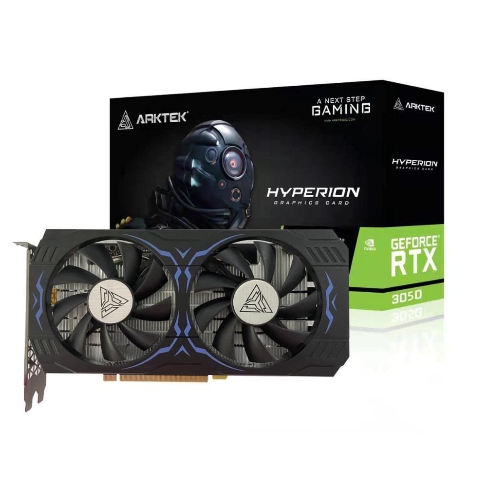 ARKTEK VGA NVIDIA GeForce RTX 3050 Hyperion 8GB,  RTX 3050,  8GB GDDR6,  1xDP,  1xHDMI,  1xDVI0 