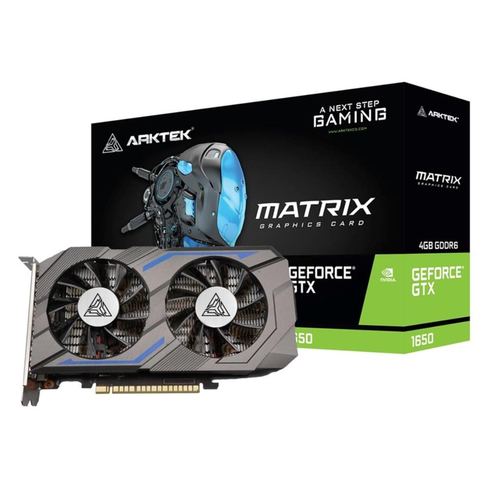ARKTEK VGA NVIDIA GeForce GTX 1650 Matrix 4GB,  GTX 1650,  4GB GDDR6,  1xDP,  1xHDMI,  1xDVI0 