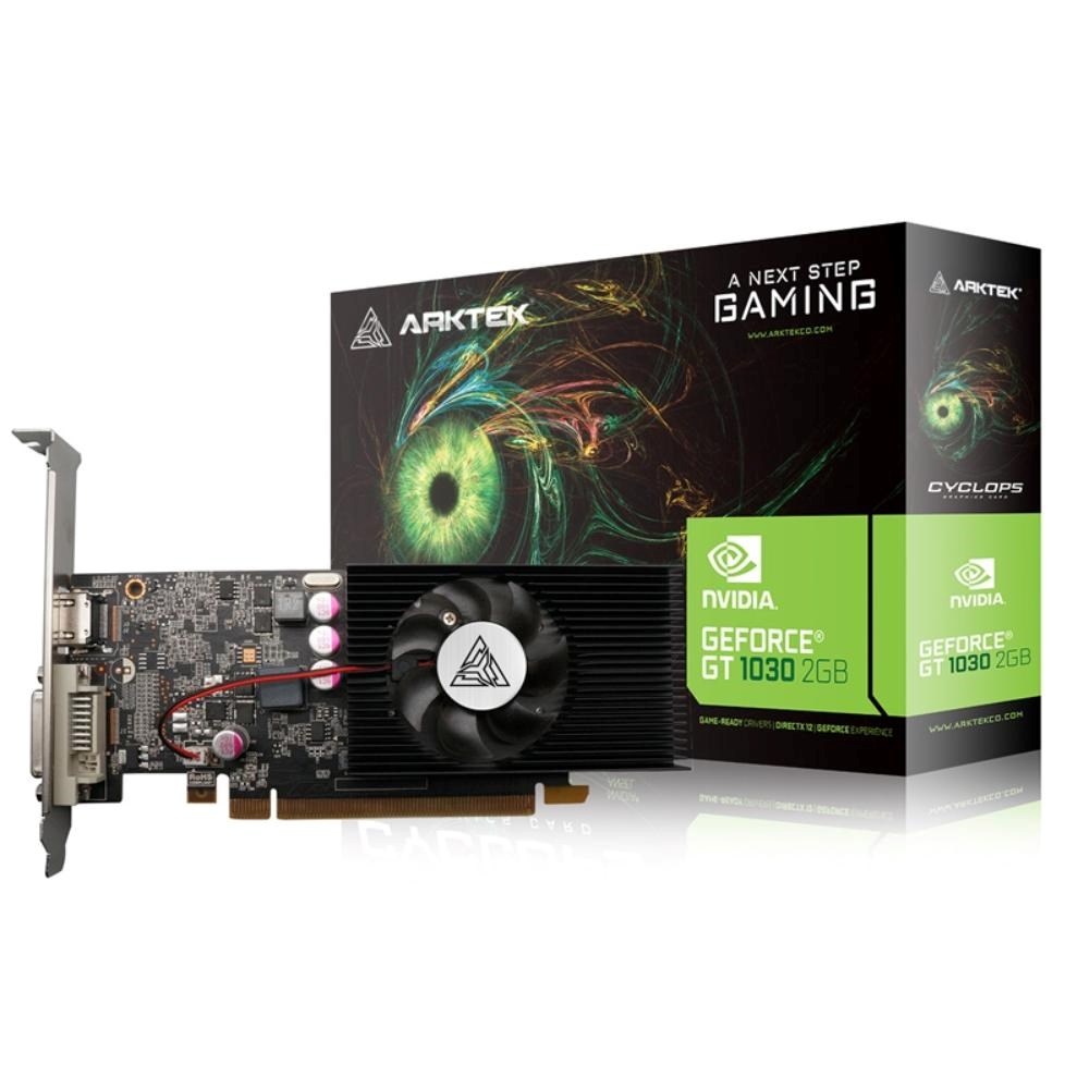 ARKTEK VGA NVIDIA GeForce GT 1030 2GB,  GT 1030,  2GB GDDR5,  1xHDMI,  1xDVI0 