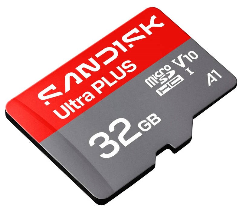 Sandisk Ultra PLUS micro SDXC karta 32GB UHS-I, V10,  U1,  C10,  (130MB/ s)2 