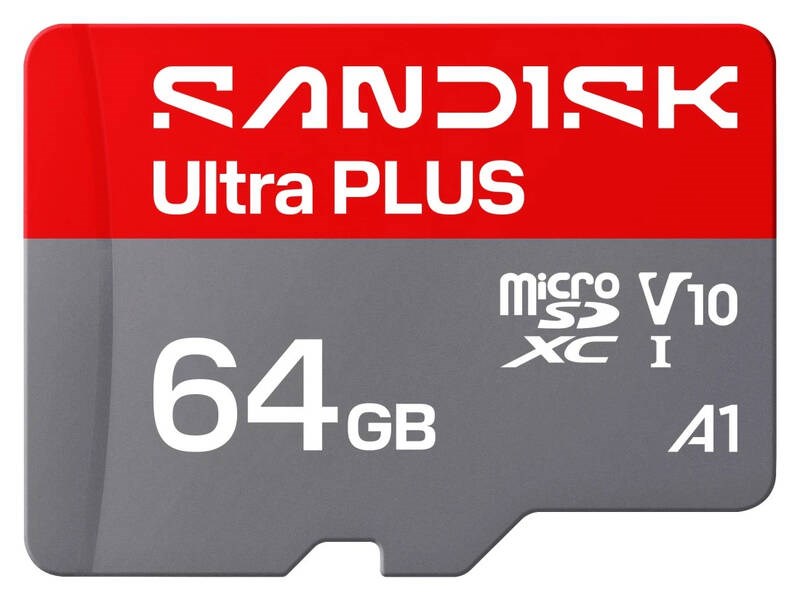 Sandisk Ultra PLUS micro SDXC karta 64GB UHS-I,  V10,  U1,  C10,  (150MB/ s)1 