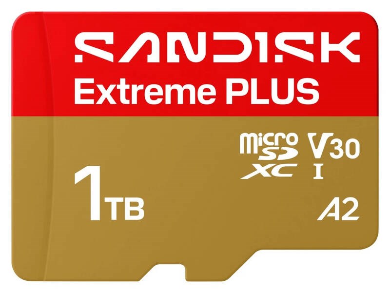 SanDisk MicroSDHC karta 1TB Extreme PLUS (R250/ W170MB/ s,  UHS-I V30,  Rescue Pro Deluxe) + adaptér1 
