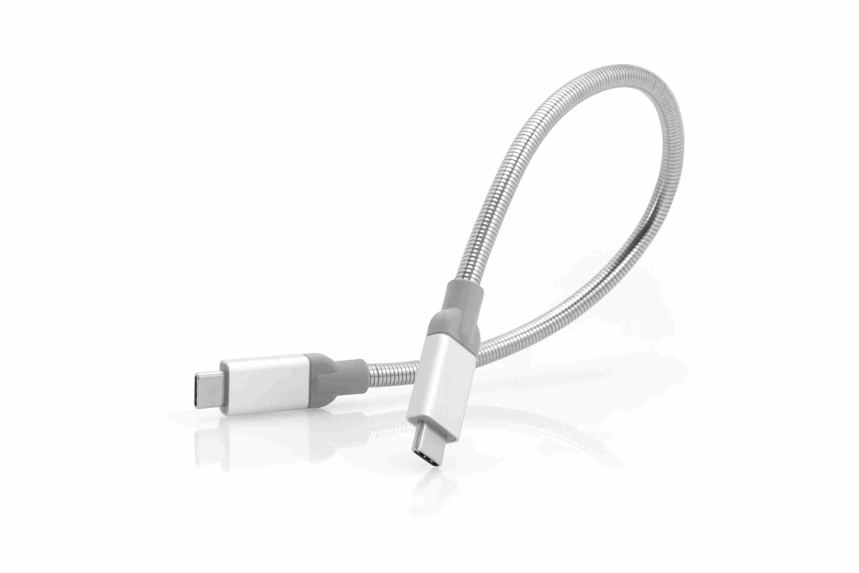 VERBATIM 48867 kabel USB-C to USB-C Sync & Charge Cable USB 3.1 GEN 2 30cm Silver _O2 polep2 