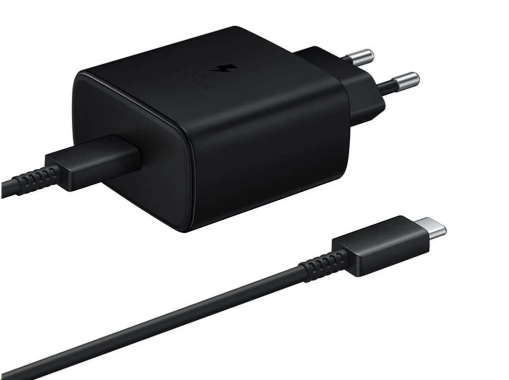 Cestovná nabíjačka Samsung EP-TA845XBE,  rýchle nabíjanie 45 W,  USB-C,  čierna0 