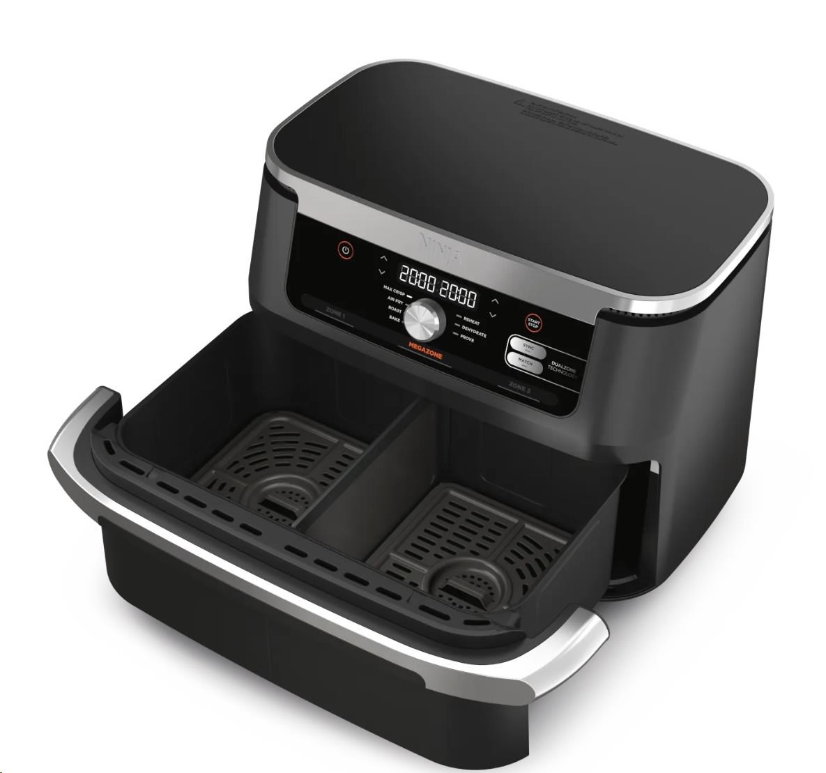 Ninja AF500EU Foodi FlexDrawer horkovzdušná fritéza 10, 4 l,  DualZone,  MegaZone,  7v12 