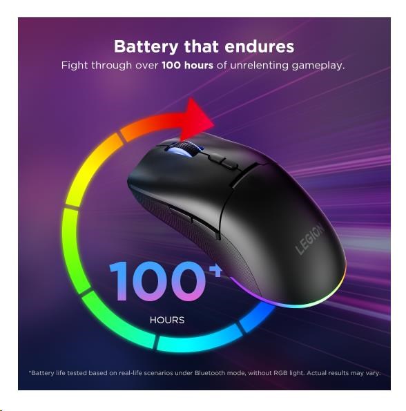 LENOVO Legion M220 Wireless RGB Gaming Mouse (Aurora Purple)5 