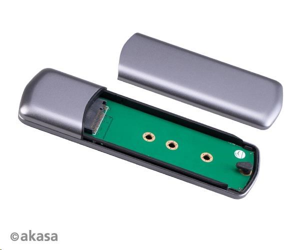 Externý box AKASA pre M.2 disky SSD SATA/ NVMe,  USB 3.2 Gen 2,  10 Gb/ s,  hliník4 