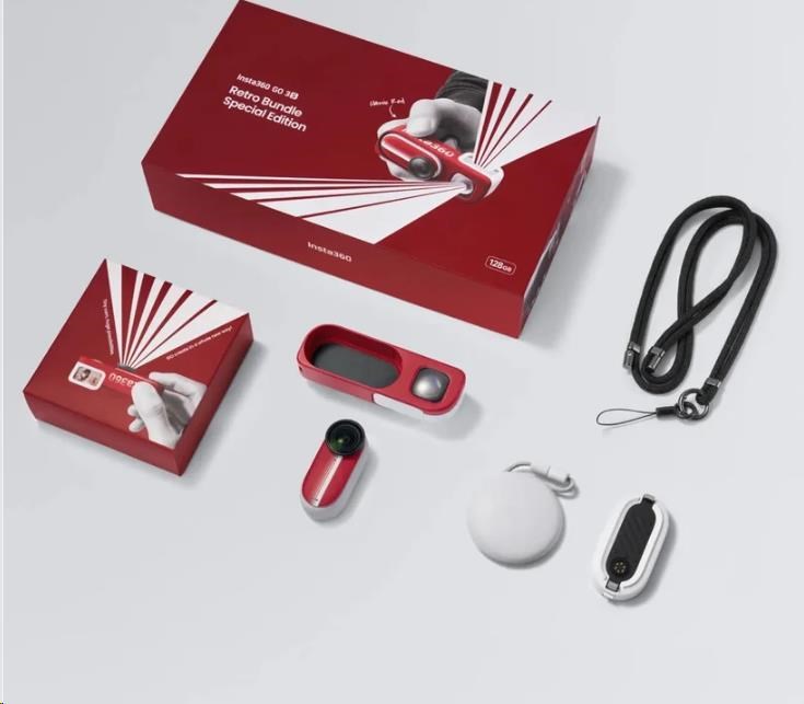 Insta360 GO 3S Retro bundle 64 GB (červená) Speciální edice1 