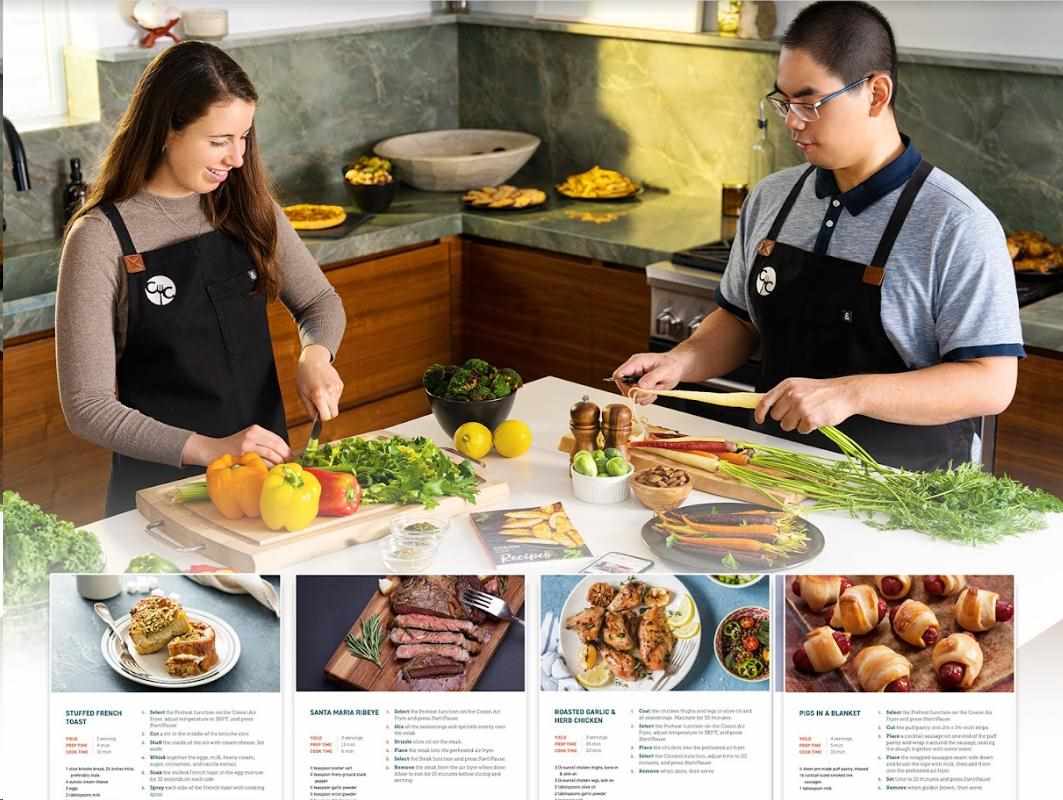 BAZAR - BAZAR - Cosori Dual Blaze 6.4L SMART horkovzdušná  fritéza + 5x špíz a gril. rošt,  black - Poškozený obal (Kompl8 