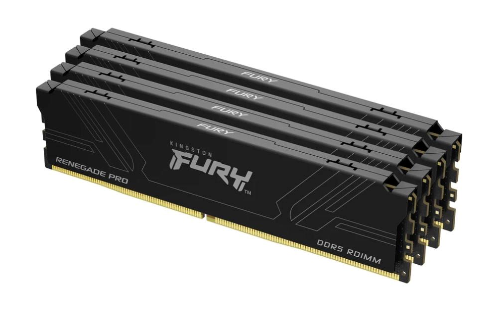 Kingston FURY Renegade Pro/ DDR5/ 128GB/ 7200MHz/ CL38/ 4x32GB/ Black