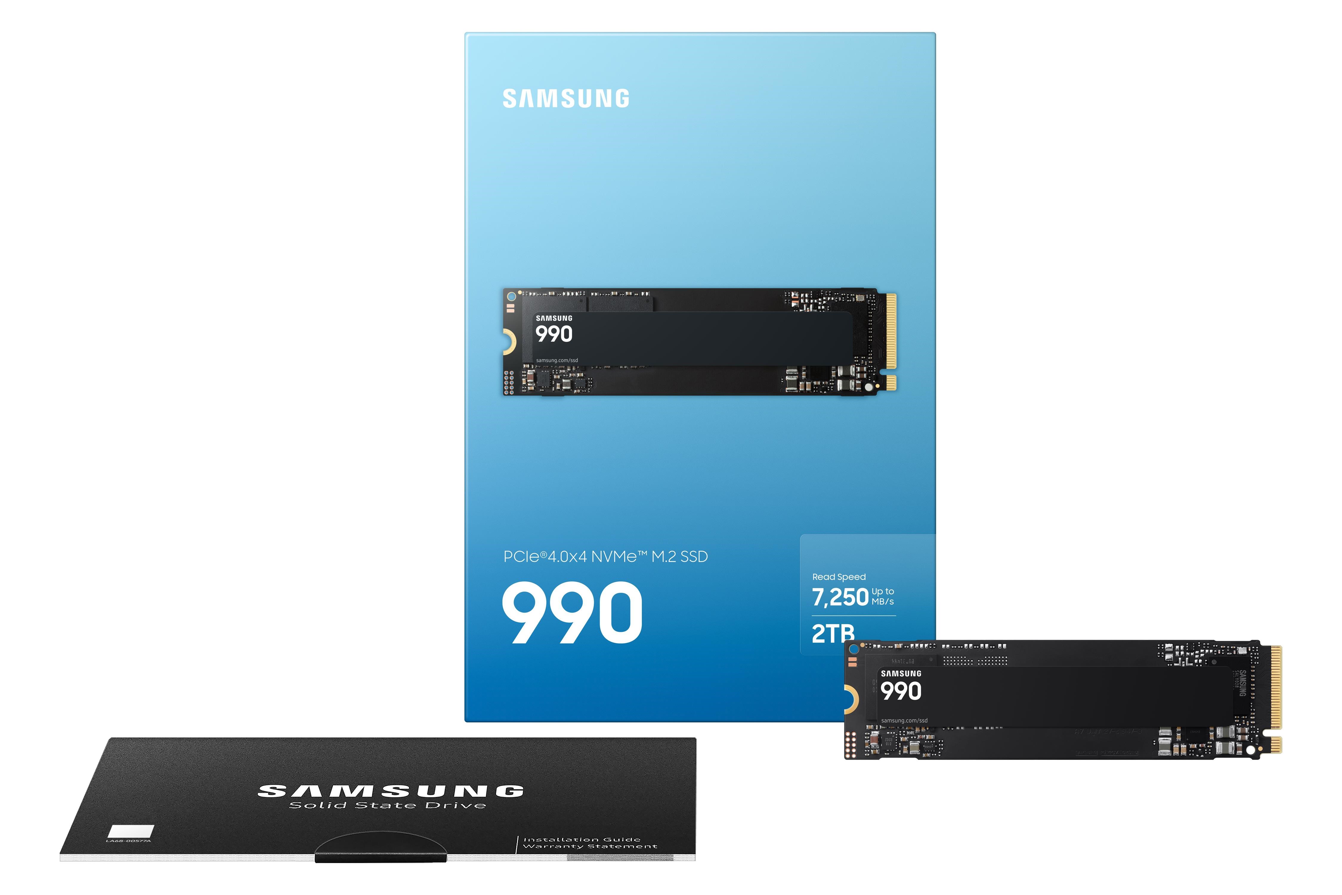 Samsung SSD 990 NVMe,  M.2 SSD 2 TB3 