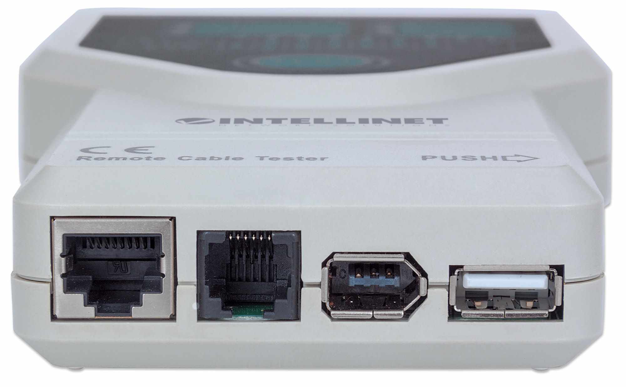 Intellinet Tester káblov,  5 v 1,  RJ45,  RJ11,  USB,  Firewire,  BNC2 