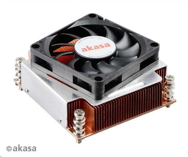 AKASA chladič CPU AK-CC6502BT01 pre Intel LGA 2011,  medené jadro,  70mm PWM ventilátor,  pre 2U skrine0 