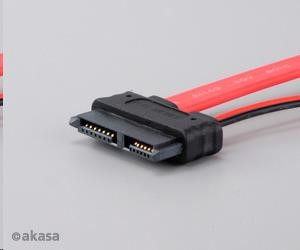 AKASA kábel Kombinovaný kábel SATA na pripojenie tenkých mechaník DVD a BR,  40 cm1 