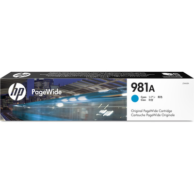 HP 981A Cyan Original PageWide Cartridge (6, 000 pages)0 