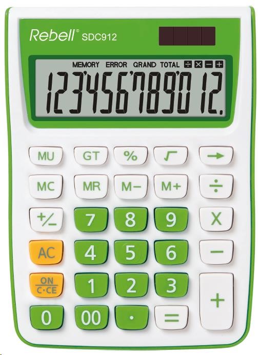 REBELL kalkulačka - SDC912 GR - zelená0 