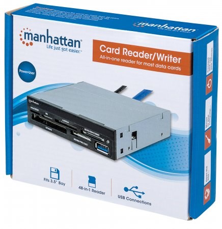 MANHATTAN Čítačka pamäťových kariet,  48 v 1,  USB 3.0,  3.vnútorný rozmer 5