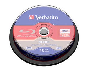 VERBATIM BD-RE SL(10-pack)Blu-Ray/ vreteno/ 2x/ 25GB0 