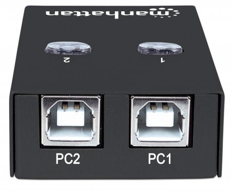 MANHATTAN USB 2.0 přepínač 2:1 (switch,  1 zařízení pro 2 PC)3 