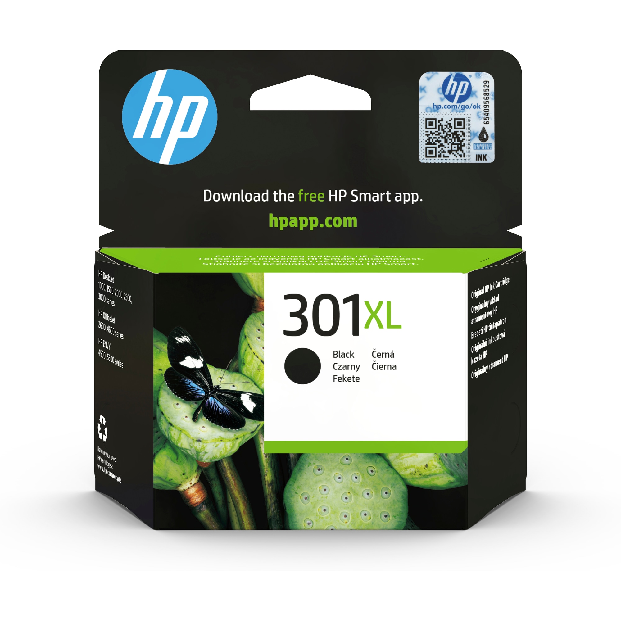 HP 301XL Black Ink Cart,  8 ml,  CH563EE (480 pages)0 