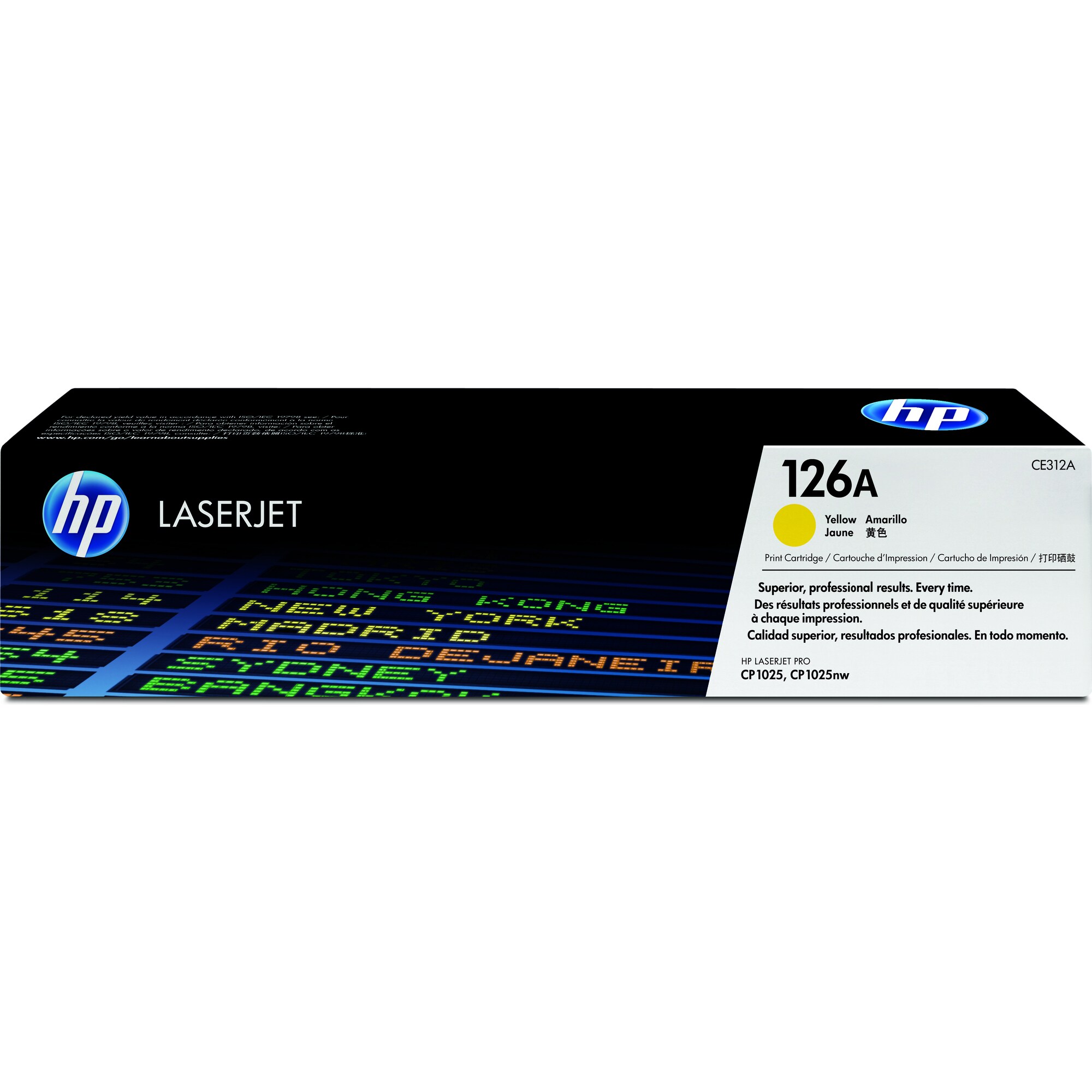 HP 126A Yellow LJ Toner Cart,  CE312A (1, 000 pages)1 