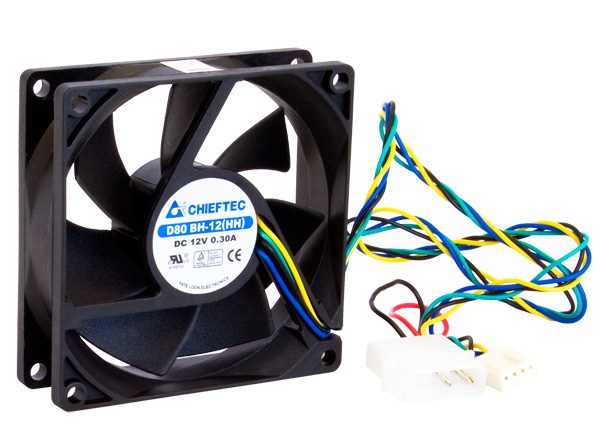 Ventilátor CHIEFTEC AF-0825PWM,  80x80x25 mm,  PWM0 