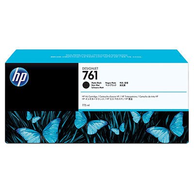 HP 761 Black matte DJ Ink Cart,  775 ml,  CM997A0 