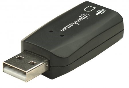 MANHATTAN Zvuková karta USB 3-D Sound Adapter6 