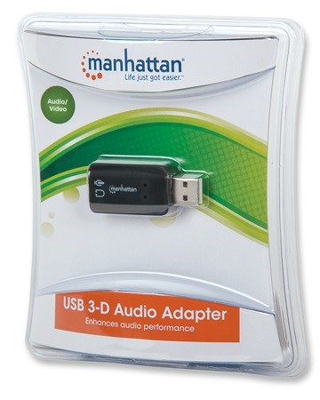 MANHATTAN Zvuková karta USB 3-D Sound Adapter4 
