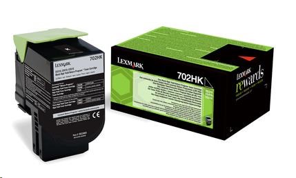 Čierny toner LEXMARK 702HK pre CS310/ 410/ 510,  z programu Lexmark Return (4000 strán)0 