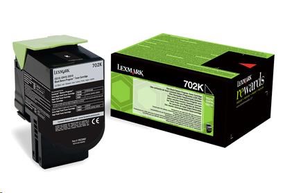 Čierny toner LEXMARK 702K pre MC310/ 410/ 510 z programu Lexmark Return (1 000 strán)0 