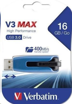 VERBATIM Flash disk 16GB V3 MAX USB 3.0,  modrá2 