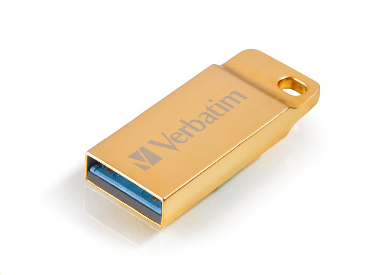 VERBATIM Flash disk 32 GB Metal Executive,  USB 3.0,  zlatá0 