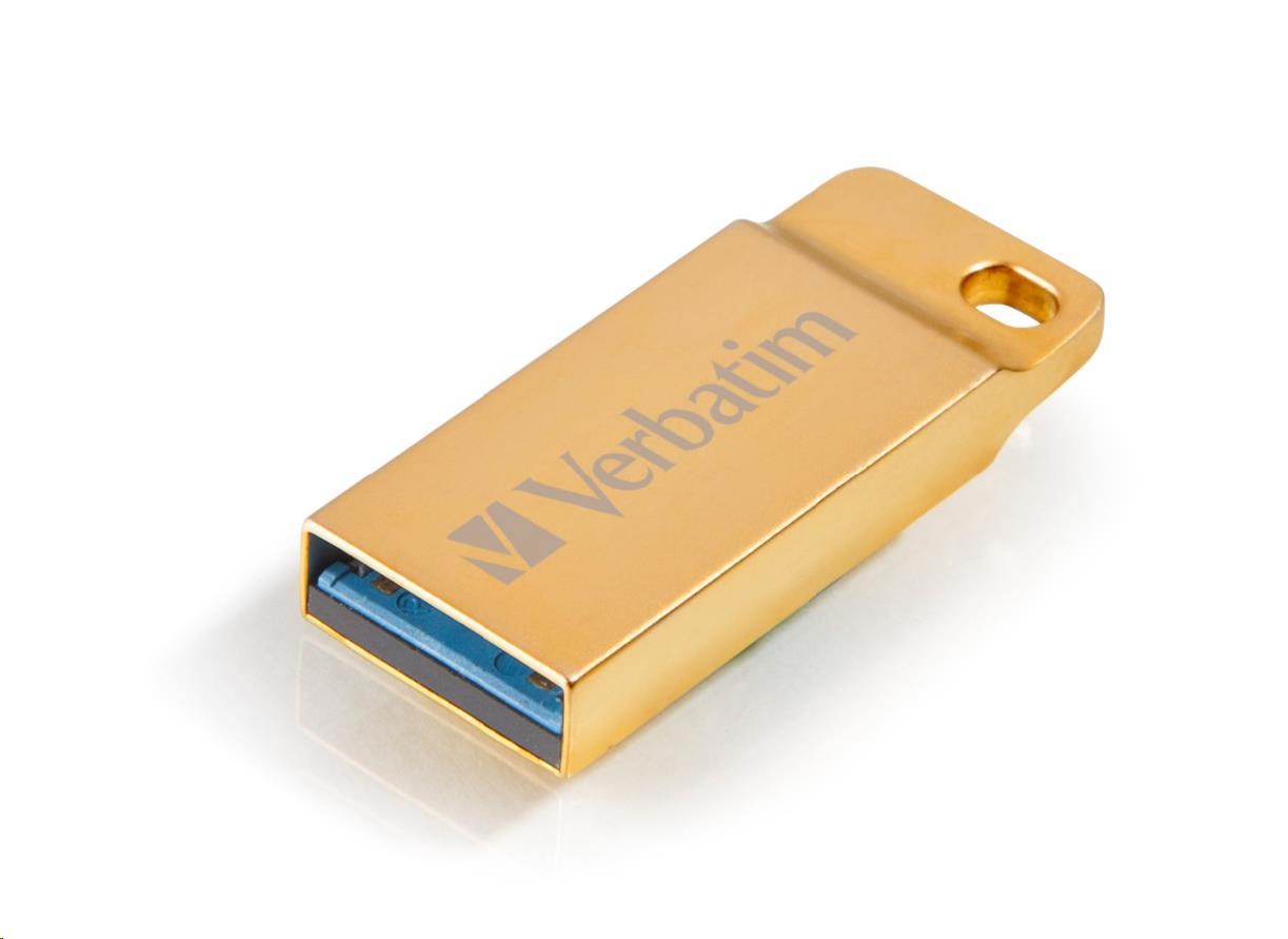 VERBATIM Flash disk 16 GB Metal Executive,  USB 3.0,  zlatá,  kovová3 