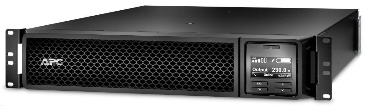 APC Smart-UPS SRT 3000VA RM 230V,  On-Line,  2U,  Rack Mount (2700W) Sieťová karta0 