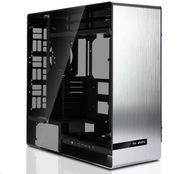 IN WIN case 909,  Full Tower,  bez zdroja,  strieborná,  USB 3.11 