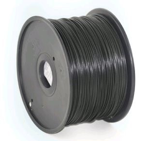 GEMBIRD Tlačová struna (filament) PLA,  1, 75 mm,  1 kg,  čierna0 