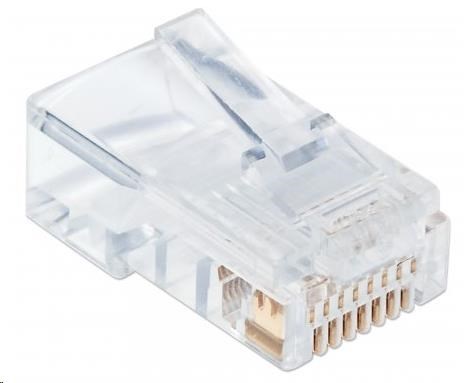 Intellinet konektor RJ45,  Cat5e,  UTP,  50µ,  drôt a kábel,  100 ks v balení1 