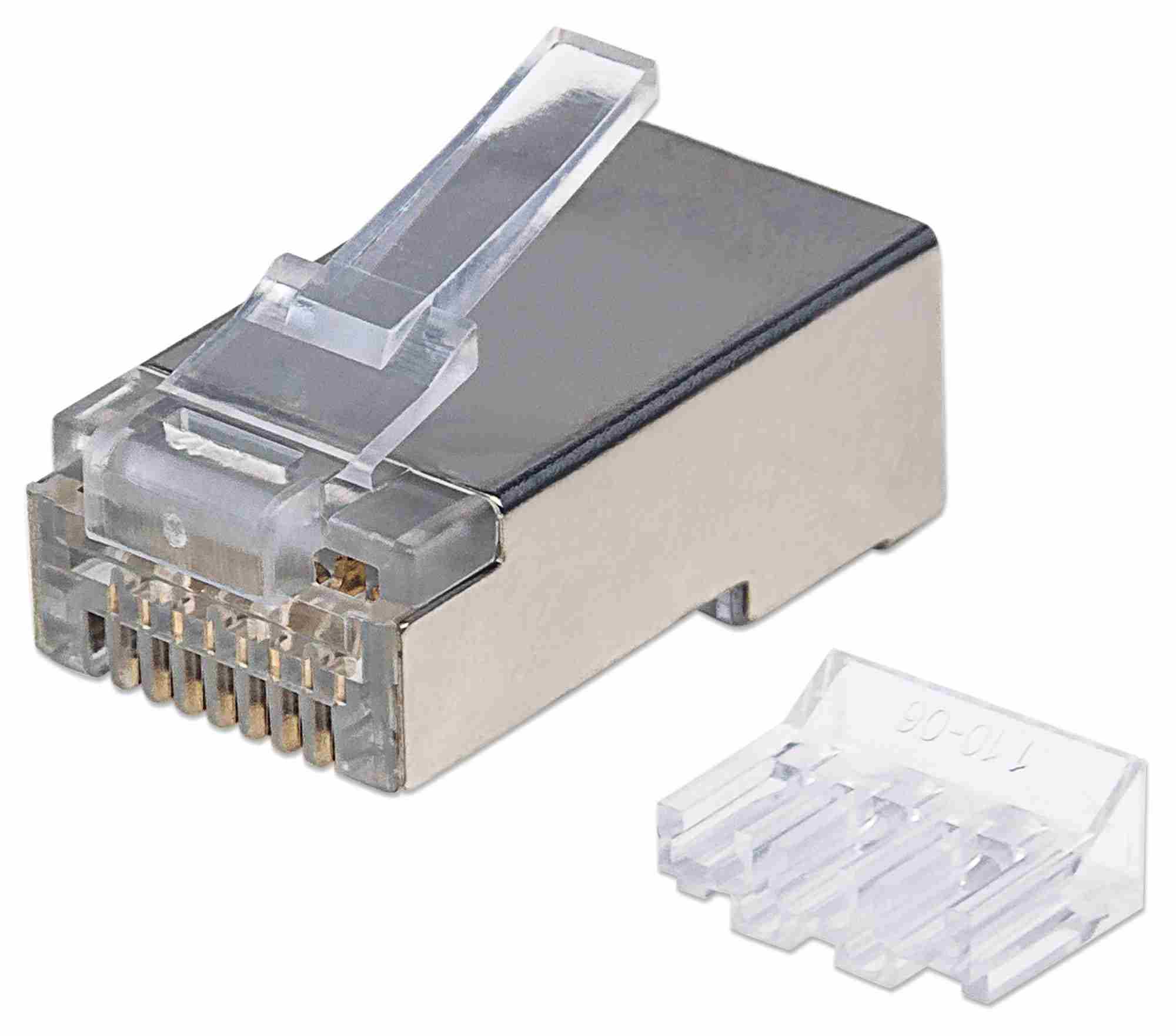 Intellinet konektor RJ45,  Cat6A,  tienený STP,  15µ,  drôt,  90 ks v balení1 
