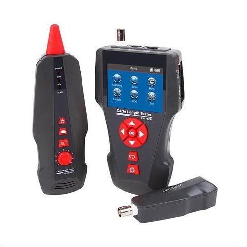 LAN Cable Tester TLCD80 s LCD, koax, Cat3/Cat5E/Cat6, UTP/STP, USB, PoE, ping, sonda, protismyčka0 