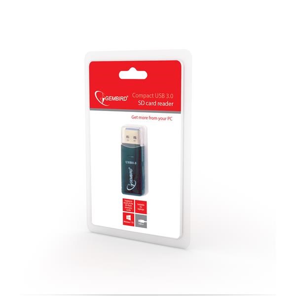 Čítačka kariet GEMBIRD USB 3.0,  mini dizajn,  UHB-CR3-013 