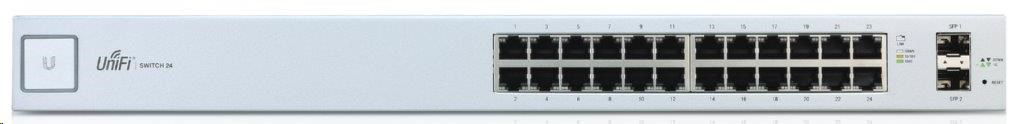 UBNT UniFi Switch US-24 [24xGigabit,  ! bez PoE !,  2xSFP slot,  neblokujúci 26Gbps]0 