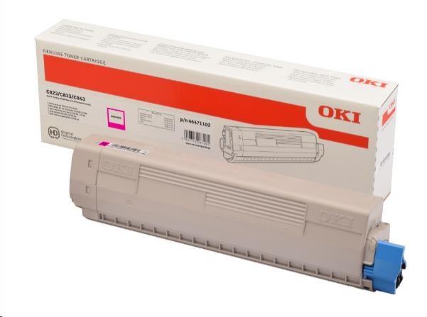 OKI purpurový toner pre C823/ C833/ C843 (7 500 strán)0 