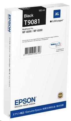 Čierna atramentová kazeta EPSON WorkForce-WF-6xxx XL Black 100 ml0 