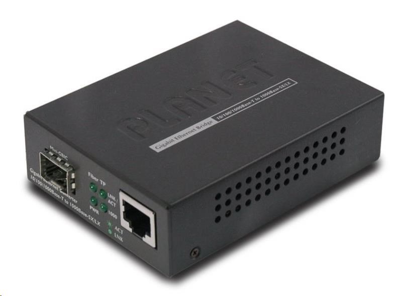 Planet GT-805A modulární konvertor Gigabit 10/ 100/ 1000BaseT/ SX0 