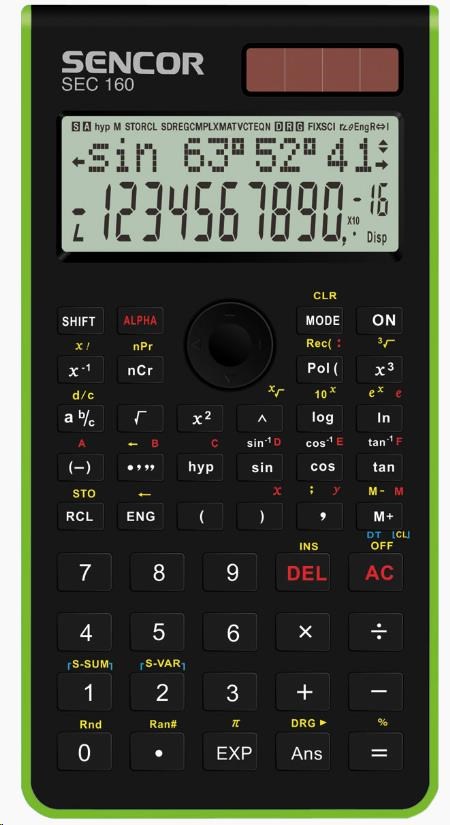 Sencor kalkulačka  SEC 160 GN0 