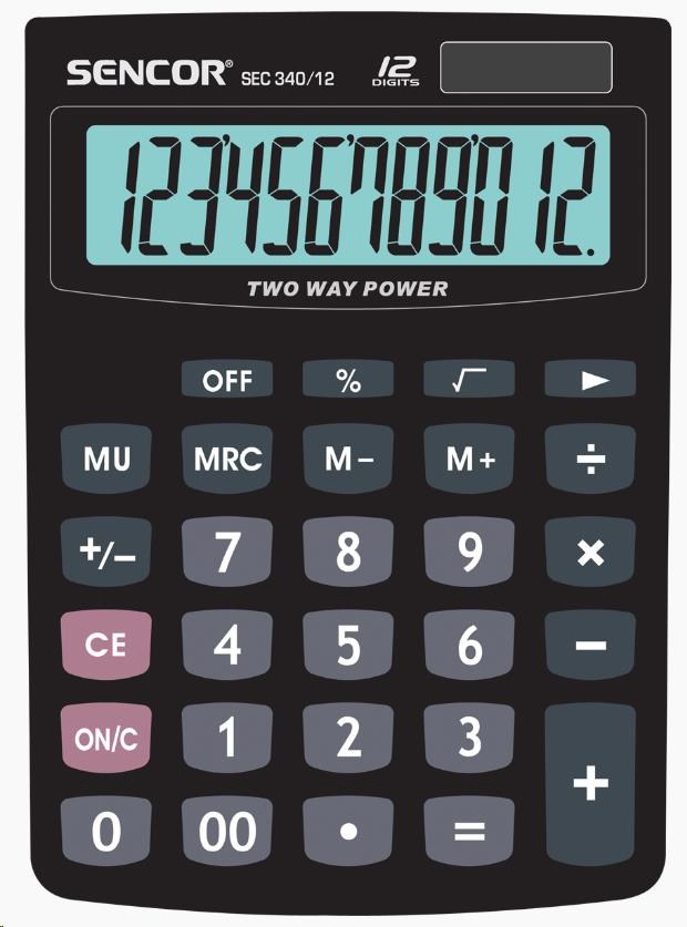 Sencor kalkulačka  SEC 340/  120 