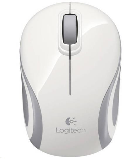 Bezdrôtová mini myš Logitech M187,  biela1 