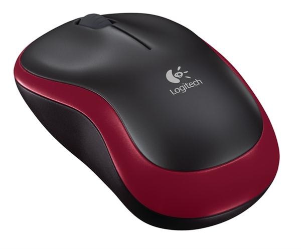 Bezdrôtová myš Logitech M185, červená1 