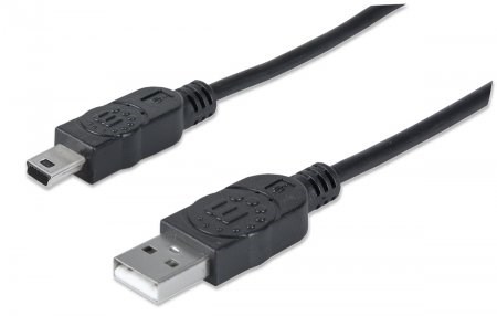 MANHATTAN USB kábel 2.0 Kábel A-mini B 1, 8 m0 